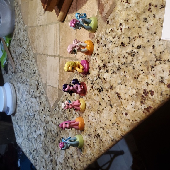 Lot Of 7 McDonald's My Little Pony 2007 Hasbro PVC Happy Meal Figures Toy VGUC - Picture 1 of 4